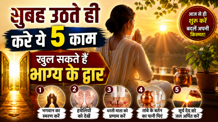 सुबह उठते ही करें ये 5 काम, खुल सकते हैं भाग्य के द्वार